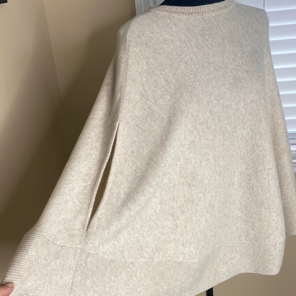 DKNY Pull Over Poncho with Slit Openings - Picture 3 of 9